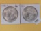 Two Choice Brilliant About Uncirculated plus Morgan Silver Dollars
