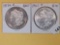 Two Choice Brilliant About Uncirculated plus Morgan Silver Dollars