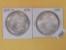 Two Choice Brilliant About Uncirculated plus Morgan Silver Dollars