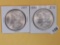Two Choice Brilliant About Uncirculated plus Morgan Silver Dollars