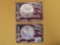 Two GEM Brilliant Uncirculated American Silver Eagles
