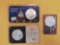 Three GEM Brilliant Uncirculated American Silver Eagles