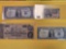 Four mixed US pieces of Currency