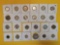 Twenty-four mixed World Coins