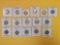 Sixteen mixed Buffalo Nickels