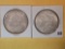 Two Brilliant About Uncirculated plus Morgan Silver Dollars