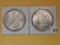 Two Brilliant About Uncirculated plus Morgan Silver Dollars