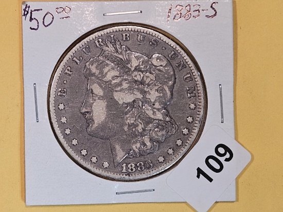 Better Date 1883-S Morgan Silver Dollar