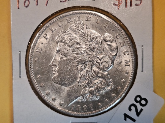 Choice Brilliant About Uncirculated plus 1897-S Morgan Dollar