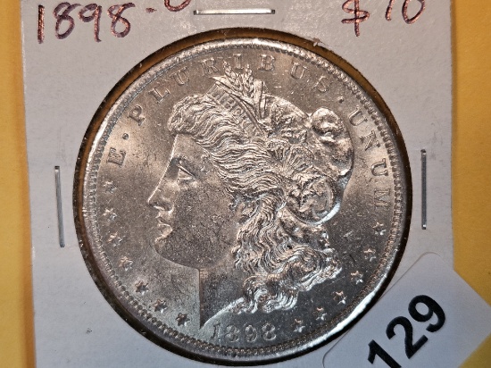 Choice Brilliant Uncirculated 1898-O Morgan Dollar