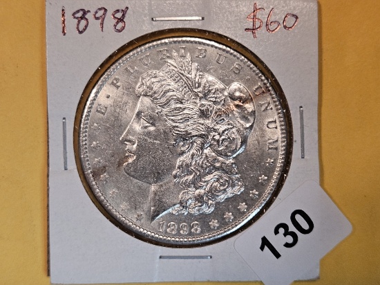 Brilliant Uncirculated Plus 1898 Morgan Dollar