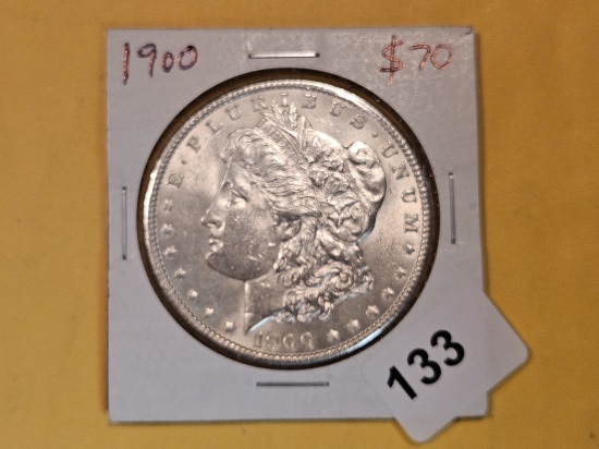 Brilliant Uncirculated Plus 1900 Morgan Dollar