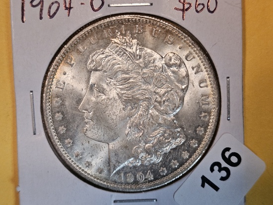 Choice Brilliant Uncirculated Plus 1904-O Morgan Dollar
