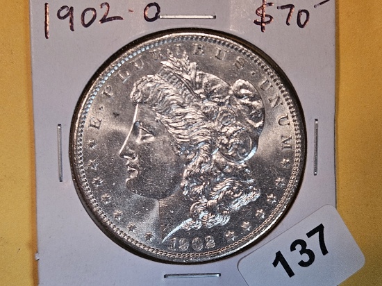 Choice Brilliant Uncirculated Plus 1902-O Morgan Dollar