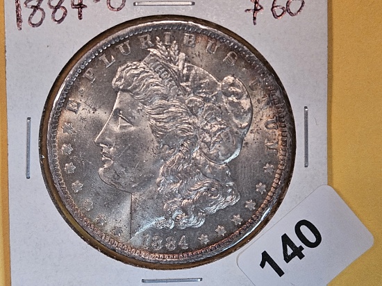 Brilliant Uncirculated Plus 1884-O Morgan Dollar