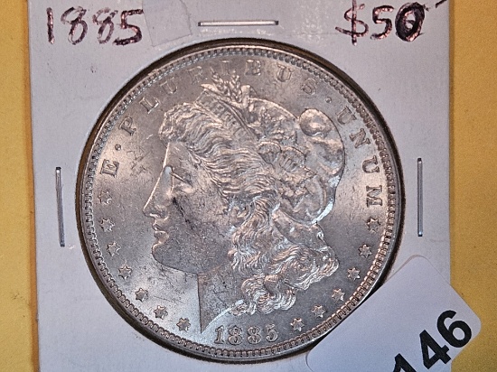 Brilliant Uncirculated Plus 1885 Morgan Dollar