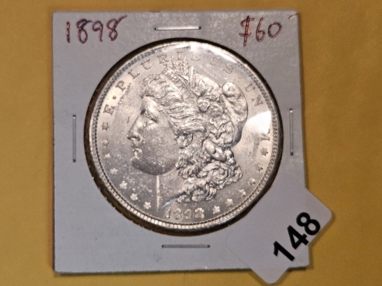 Brilliant Uncirculated Plus 1898 Morgan Dollar