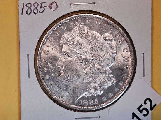 Brilliant Uncirculated Plus 1885-O Morgan Dollar