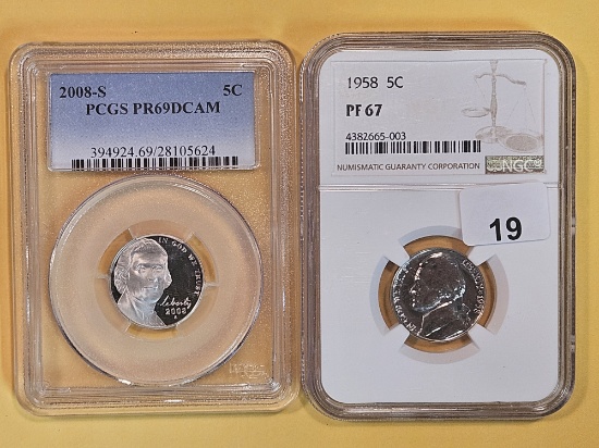 NGC and PCGS-graded Jefferson Nickels