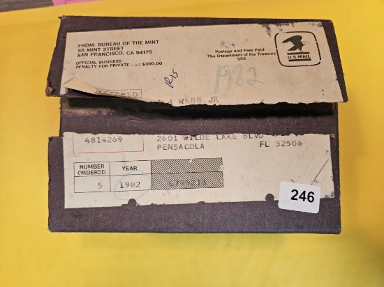 Five 1982 US Proof Sets