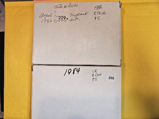 1984 and 1986 United Kingdom Proof Sets
