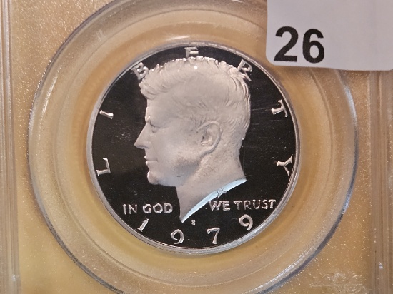 PCGS 1979-S Kennedy Half Dollar in Proof 69 Deep Cameo