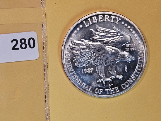 One Troy ounce .999 fine silver Proof art round