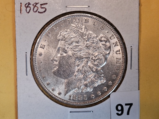 Brilliant Uncirculated Plus 1885 Morgan Dollar