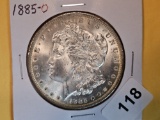 Choice Brilliant Uncirculated 1885-O Morgan Dollar