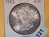 Choice Brilliant Uncirculated 1885-O Morgan Dollar