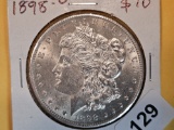 Choice Brilliant Uncirculated 1898-O Morgan Dollar