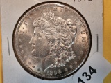 Choice Brilliant Uncirculated Plus 1896 Morgan Dollar
