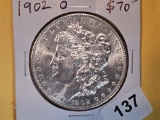 Choice Brilliant Uncirculated Plus 1902-O Morgan Dollar