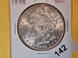 Brilliant Uncirculated Plus 1898 Morgan Dollar