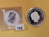Canada and Australia GEM Silver Five and One dollars