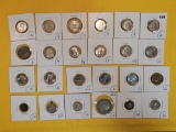 Twenty-four mixed World Coins