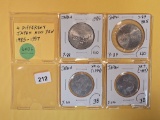 Four different Japan coins