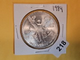 GEM Brilliant Uncirculated 1984 Mexico Onza