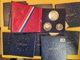 Ten 1976 Three-Coin SILVER GEM Proof Deep Cameo Sets