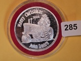 One Troy ounce .999 fine silver Proof art round