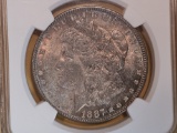 NGC 1887 Morgan Dollar in Mint State 64