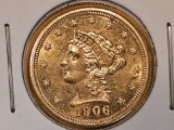 GOLD! Choice Brilliant Uncirculated - details 1903 Gold Liberty Head $2.5 Dollars