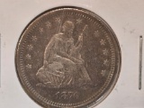 1876-S Seated Liberty Quarter