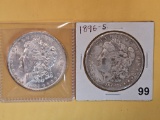Two Better date Morgan silver Dollars