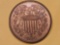 Very Choice Brilliant Uncirculated 1865 Two-Cent in Red-Brown