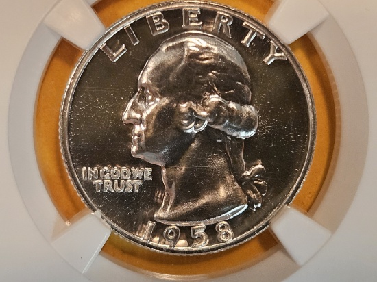 Superb GEM! NGC 1958 Washington Quarter in Proof 67