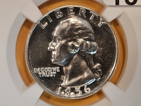 Superb GEM! NGC 1956 Washington Quarter in PF 67