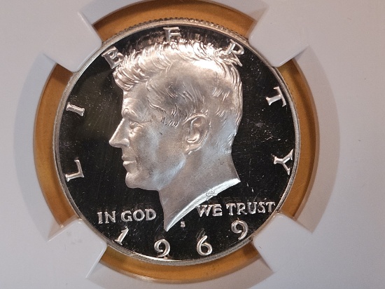 Superb GEM! NGC 1969-S Kennedy Half Dollar in Proof 68 Ultra Cameo