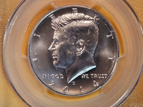 PERFECT! PCGS 2014-D Kennedy Half Dollar in Mint State 70