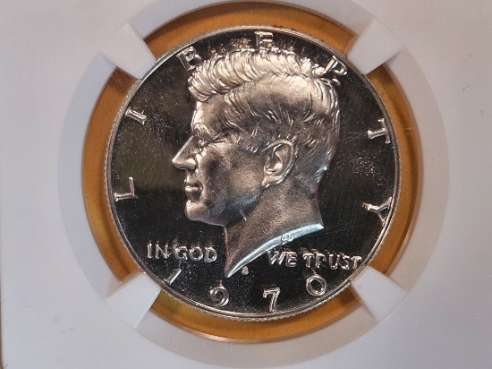 Superb GEM! NGC 1970-S Silver Kennedy Half Dollar in Proof 68